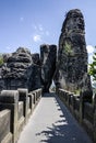 Germany National Park, Bridge in Saxon Switzerland. Bastei