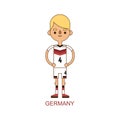 Germany national soccer football player vector illustration