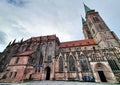 Germany Nuremberg Church of Sebald along Rhine river and Danube river