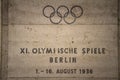 Germany; 1936 olympic games commemorative plaque