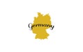 Germany outline map country shape