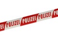 Germany Police Line Royalty Free Stock Photo