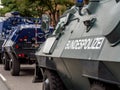 Germany Police Tanks in action