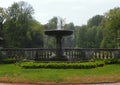Germany, Potsdam, Sanssouci Park, Orangerieterrassen, fountain