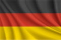 Germany realistic wavy flag