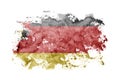 Germany, Rhineland, Palatinate flag background painted on white paper with watercolor