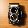 Rolleiflex, old camera 120 format Royalty Free Stock Photo