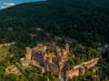 Germany, the ruins of Heidelberg Castle (Heidelberger Schloss) from drone view