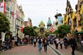Germany, Rust - -May 2023- walking street in the Europa Park