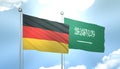 Germany and San Marino Flag Together A Concept of Realations