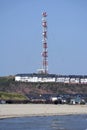 Germany, Schleswig-Holstein, Heligoland, Communication tower Royalty Free Stock Photo