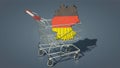Germany in the shopping trolley Royalty Free Stock Photo