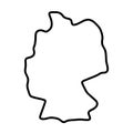 Germany simplified vector outline map Royalty Free Stock Photo