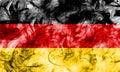 Germany smoke flag on a white background Royalty Free Stock Photo