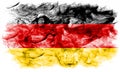 Germany smoke flag on a white background Royalty Free Stock Photo