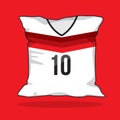 germany soccer team pillow. Vector illustration decorative design