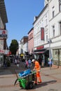 Germany street cleaning worker