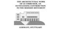 Germany, Stuttgart, Le Corbusier city skyline isolated vector illustration, icons