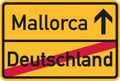 From Germany to mallorca - german sign