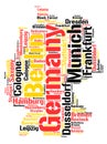 Germany top travel destinations word cloud