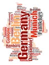 Germany top travel destinations word cloud