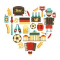 Germany travel heart set