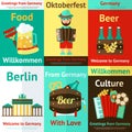 Germany Travel Retro Poster Set