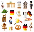 Germany Travel Traditional Symbols and Attribute Big Vector Set