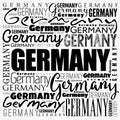 Germany wallpaper word cloud, travel concept background