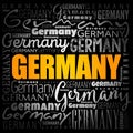 Germany wallpaper word cloud, travel concept