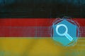 Germany web search. Internet search concept.