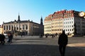 Germany: Restored Barock-Houses at Neumarkt in Dresden-city
