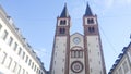 Germany Wurzburg Castle Tower in old town area Royalty Free Stock Photo