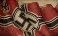 Germanys War Ensign 1938-1945 old Newspaper Background