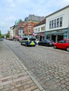 Germen police car in the streets of Neumuenster in Germany