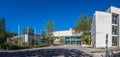 Municipal Germering, District FÃÂ¼rstenfeldbruck, Upper Bavaria, Germany: Panorama of Main Building of Max-Born-Gymnasium with