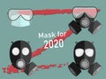 Germicidal masks and a variety of toxic gas masks for medical or daily use
