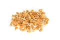 Germinating wheat closeup isolated