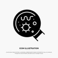 Germs, Laboratory, Magnifier, Science solid Glyph Icon vector Royalty Free Stock Photo