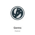 Germs vector icon on white background. Flat vector germs icon symbol sign from modern medical collection for mobile concept and Royalty Free Stock Photo