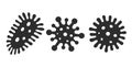 Germs, viruses and microbes vector icon