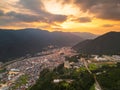 Gero, Gifu, Japan from the Mountains Royalty Free Stock Photo