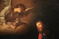 Gerrit van Honthorst. Christ in the Garden of Gethsemane, circa 1617. Close up. From the Hermitage Collection
