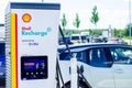 Geseke, Germany - August 07, 2021: Shell Recharge Electric Vehicle Charging
