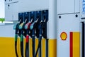 Geseke, Germany - August 07, 2021: Shell V-power fuel station