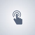 Gesture double click , vector best flat icon