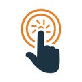 Gesture, hand, touch icon. Simple vector design Royalty Free Stock Photo