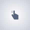 Gesture slide down, vector best flat icon