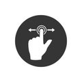 Gesture touch slide vector icon, Gesture slide icon