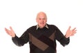 Gesturing senior older man Royalty Free Stock Photo